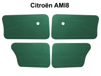 Citroen-2CV - Deurpanelen compleet voor voor + achter (4 stuks). Hoge uitvoering. Geschikt voor Citroen 
