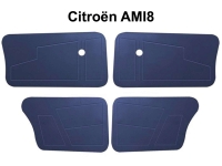 Citroen-2CV - Deurpanelen compleet voor voor + achter (4 stuks). Hoge uitvoering. Geschikt voor Citroen 