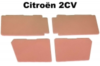 Citroen-2CV - Deurpanelen compleet voor voor + achter (4 stuks). Lage versie. Geschikt voor Citroen 2CV,