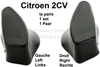 citroen 2cv deursloten handgrepen deurgreep plastic knop voor achterdeuren 1 set links P18071 - Bild 1