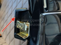 Citroen-2CV - 2CV, deurslot, afdekking op de B + C-stijl voor het slot. Kleur: zwart. Geschikt voor Citr