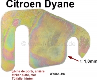 citroen 2cv deursloten handgrepen dyane afstandsschijf 1mm dik voor slotvergrendeling op c P15676 - Bild 1