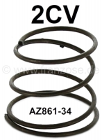 2CV, kofferdeksel. Veer onder de handgreep van de achterklep. Geschikt voor