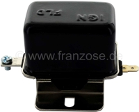 Citroen-2CV - Alternator laadregelaar draaistroom 12V, universeel. Aansluitingen: IGN = +(15). FLD = EXC