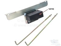 Citroen-2CV - Metalen accubevestigingsbeugel, incl. bevestiging voor de laadregelaar + 2x montagestaaf. 