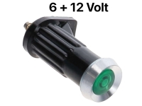 citroen 2cv elektronica dashboard controlelamp met poolvormige aluminium kap groen geschikte lamp 6 P50057 - Bild 1