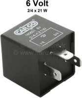 Citroen-2CV - Knipperlichtrelais 6 Volt. Voor Citroen 2CV, DS, HY, Renault R4, Renault achtermotoren enz