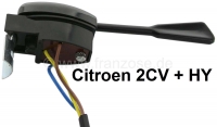 citroen 2cv elektronica dashboard knipperlichtschakelaar op stuurkolom kleur zwart reproductie P14181 - Bild 1