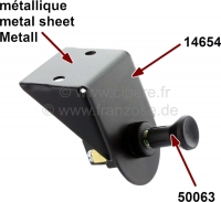citroen 2cv elektronica dashboard onderconstructiebeugel van plaatstaal voor een trekschakelaar gat P14654 - Bild 1