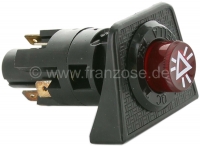 Citroen-2CV - Schakelaar waarschuwingsknipperlicht, fabrikant Hella. Compleet met montagebeugel voor mon