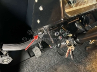 Citroen-2CV - Dashboard, schakelaar waarschuwingslicht hoekig. Geschikt voor Citroen 2CV + HY. Origineel