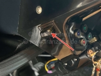 Citroen-2CV - Dashboard, schakelaar waarschuwingslicht hoekig. Geschikt voor Citroen 2CV + HY. Origineel