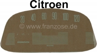 citroen 2cv elektronica dashboard snelheidsmeterschijf 120km h bedrukt voor ovale veglia P17544 - Bild 1