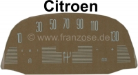 citroen 2cv elektronica dashboard snelheidsmeterschijf 130km h bedrukt voor ovale jaeger P17543 - Bild 1