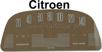citroen 2cv elektronica dashboard snelheidsmeterschijf 140km h bedrukt voor ovale veglia P17541 - Bild 1