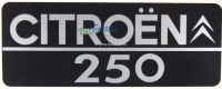 citroen 2cv embleme 250 embleem als sticker zilvergrijs getrouwe reproductie van het P16891 - Bild 1