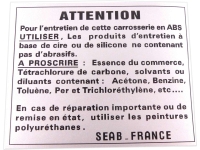 citroen 2cv embleme carrosseriesticker 4 talen voor mehari 4x4 P16344 - Bild 1