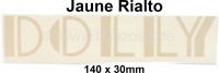 citroen 2cv embleme dolly embleemsticker ventilatorhoes kleur jaune rialto geel geschikt voor P17510 - Bild 1