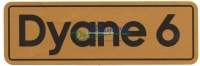 citroen 2cv embleme dyane 6 embleem als sticker goud zwart getrouwe reproductie van het origineel P16894 - Bild 1