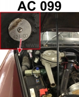 citroen 2cv embleme kleur naamplaatje ac099 gemonteerd motorruimte ds P37914 - Bild 1