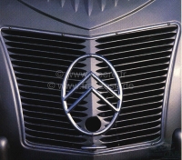Citroen-2CV - 2CV oud, radiatorrooster, Citroen embleem gemaakt van aluminium. Geschikt voor Citroen 2CV
