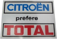 citroen 2cv embleme prefere total sticker voor op achterruit geschikt ds P37070 - Bild 1