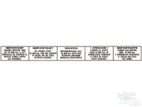 citroen 2cv embleme sticker voorruit onderhoudsmelding 5 talen geschikt voor P16899 - Bild 1