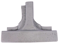 Citroen-DS-11CV-HY - 2CV, dwarsbalksteun (hoekplaat) rechts voor Citroen 2CV. Deze plaat is voor de rechtse bev