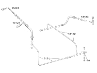 Citroen-DS-11CV-HY - Remleiding, geschikt voor Citroen 2CV, van 1952 tot 07/1964. Verbinding van de hoofdremcil