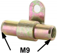 Remleiding + hydraulische leidingconnector, 2-weg, met plaatmetalen beugel om