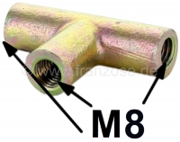 citroen 2cv geprefabriceerde remleidingen remleidingconnector 3 wegconnector schroefdraad P13235 - Bild 1