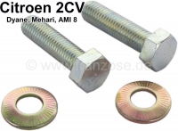 Hendelarm, schroevenset (2 stuks) voor het bevestigen van het handremblokje van