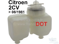 citroen 2cv hydraulische vloeistof en remvloeistofreservoir met dop voor het dot remsysteem P13231 - Bild 1