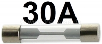 Zekering (glaszekering) 30A, 6,3 x 32 mm