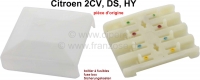 citroen 2cv kabelboom zekeringkast met deksel kleur grijs voor 4 glaszekeringen origineel citro n P14164 - Bild 1