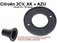 citroen 2cv knipperlichten vooraan afdichting rubber onder lamp voor ronde achterlichten P14466 - Bild 1