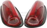 Citroen-2CV - Indicatie parkeerlicht lenzen (2 stuks), voor Labinalicht. Geschikt voor Citroen 2CV, vana