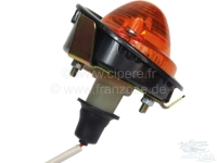 Citroen-2CV - Knipperlicht linksvoor (reproductie, zonder keurmerk), met beugel voor montage in het spat