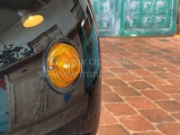 Citroen-2CV - Knipperlicht linksvoor (reproductie, zonder keurmerk), met beugel voor montage in het spat