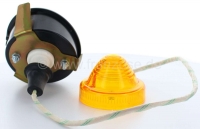 Citroen-2CV - Knipperlicht rechtsvoor (reproductie, zonder keurmerk), met beugel voor montage in het spa