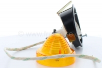 Citroen-2CV - Knipperlicht rechtsvoor (reproductie, zonder keurmerk), met beugel voor montage in het spa