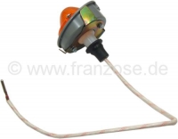 Citroen-2CV - Knipperlicht rechtsvoor (reproductie, zonder keurmerk) met beugel, voor Citroen 2CV. De ra