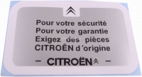 citroen 2cv kofferbak bevestigingen garantiesticker geschikt voor dyane ami tot 1977 P16979 - Bild 1
