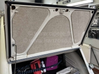 Renault - 2CV, kofferdekselbekleding (3 delen, gemaakt van 8mm natuurvlies). Lichtgrijs vilt. De bek