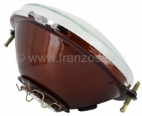 Citroen-2CV - Dyane/Mehari, koplampinzetstuk rechts. Geschikt voor Citroën Dyane + Mehari, voor metalen