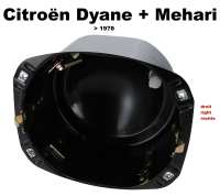 citroen 2cv koplampen accessoires beugels dyanemahari koplampkap rechts gemaakt van metaal geschikt voor dyane P14255 - Bild 1