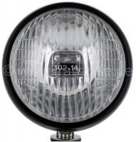 Citroen-2CV - Hulpkoplamp: Mistlamp rond universeel, zeer mooi + klein ontwerp, zwarte metalen behuizing
