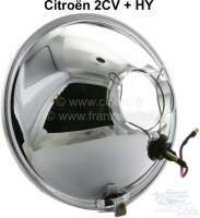 Citroen-2CV - Koplamp insert H4. Geschikt voor Citroen 2CV, HY. Per stuk. Reproductie. Met keurmerk.