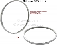 citroen 2cv koplampen accessoires beugels koplamp sierringen 2 stuks geschikt voor tot P14069 - Bild 1