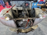 Citroen-2CV - Prisma (licht aan controle) op de DUCELLIER 189 koplampbehuizing, geschikt voor Citroen 11